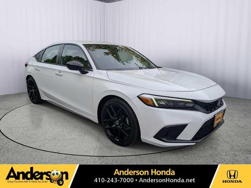 Platinum White Pearl 2023 Honda Civic Sport