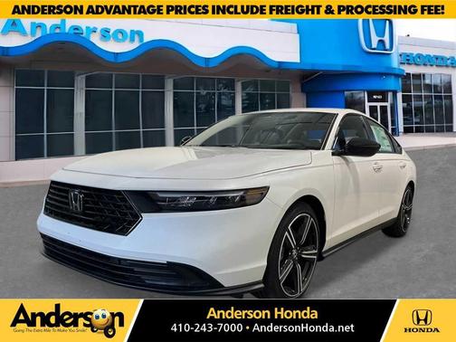 Platinum White Pearl 2026 Honda Accord Hybrid Sport