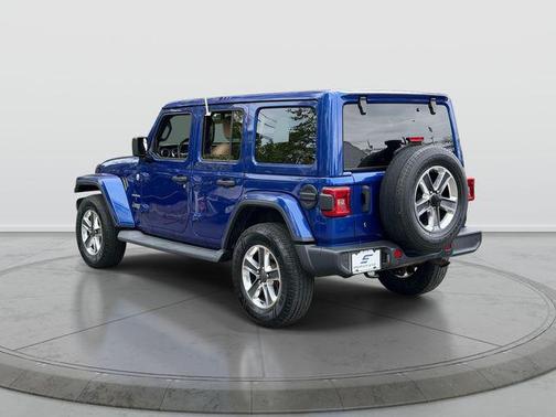 Ocean Blue Metallic Clearcoat 2018 Jeep Wrangler Unlimited Sahara