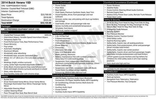 2014 Buick Verano Base