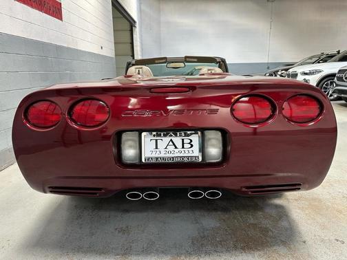 Burgundy 2003 Chevrolet Corvette 50th Anniversary Edition