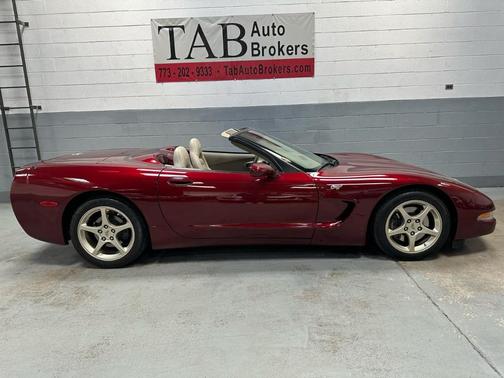 Burgundy 2003 Chevrolet Corvette 50th Anniversary Edition