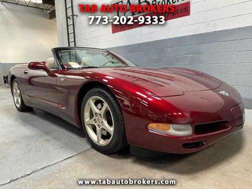 Burgundy 2003 Chevrolet Corvette 50th Anniversary Edition