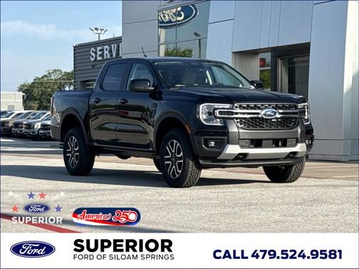 Shadow Black 2026 Ford Ranger Lariat