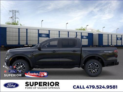 Shadow Black 2026 Ford Ranger Lariat