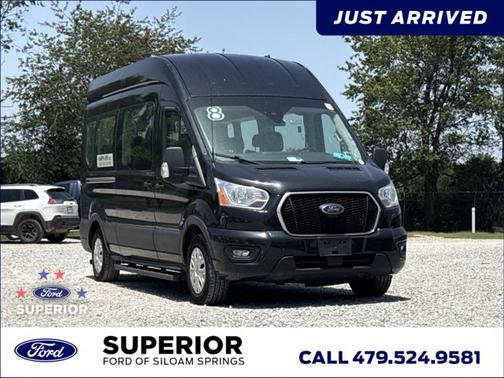 Agate Black Metallic 2021 Ford Transit-350