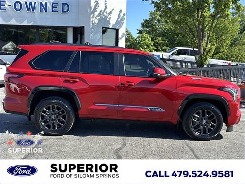 Red 2025 Toyota Sequoia Platinum