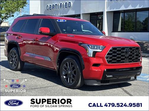 Red 2025 Toyota Sequoia Platinum