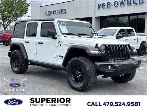 Bright White Clearcoat 2024 Jeep Wrangler Sport