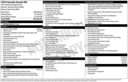 2025 Hyundai SONATA SEL