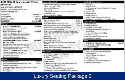 2021 BMW X5 PHEV xDrive45e