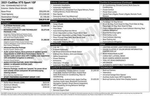 2021 Cadillac XT5 Sport