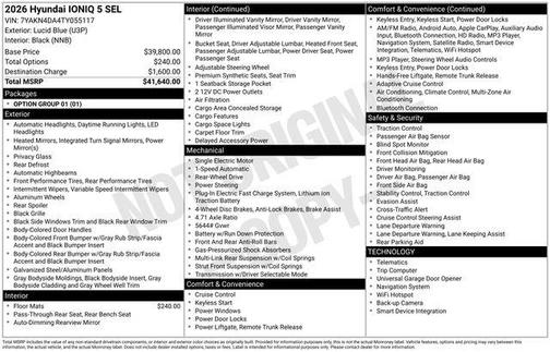Lucid Blue 2026 Hyundai IONIQ 5 SEL