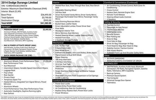 2014 Dodge Durango Limited