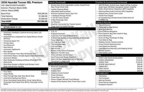2026 Hyundai TUCSON SEL Premium
