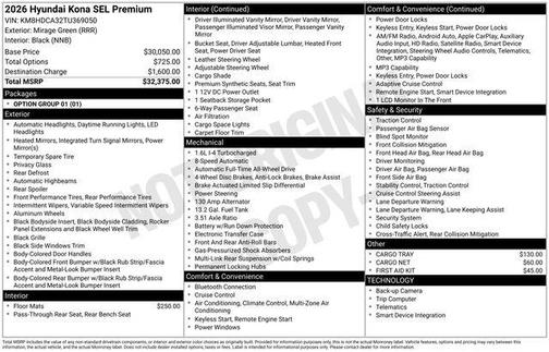 2026 Hyundai KONA SEL Premium