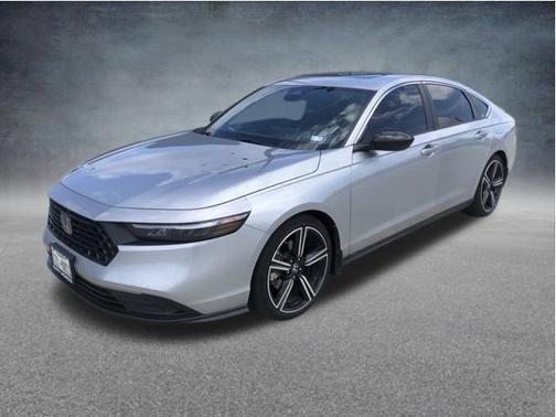 Solar Silver Metallic 2024 Honda Accord Hybrid Sport