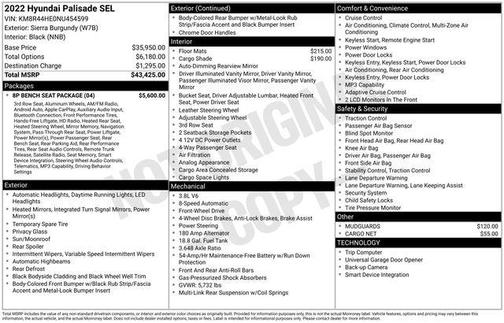 2022 Hyundai PALISADE SEL