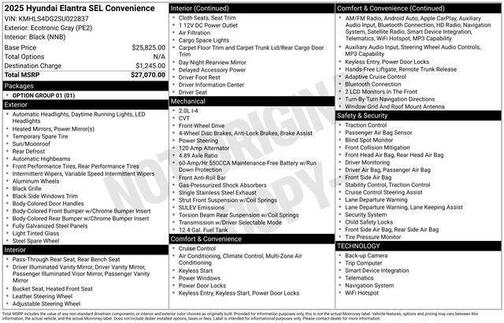 2025 Hyundai ELANTRA SEL