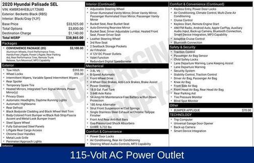 2020 Hyundai PALISADE SEL