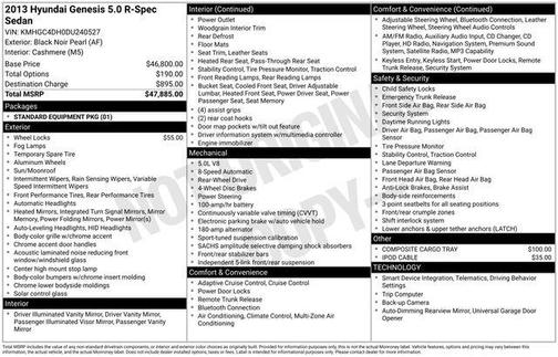 2013 Hyundai Genesis 5.0 R-Spec