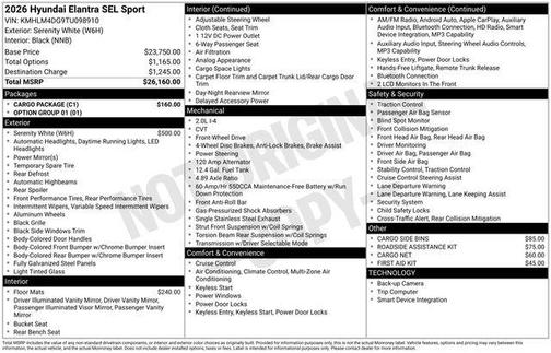 2026 Hyundai ELANTRA Sport