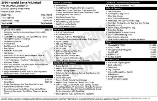 2026 Hyundai SANTA FE Limited