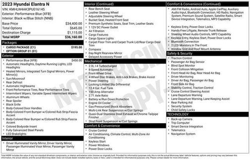2023 Hyundai ELANTRA N Base