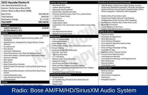 2023 Hyundai ELANTRA N Base