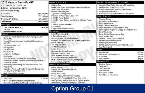 2026 Hyundai SANTA FE XRT