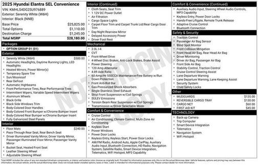 2025 Hyundai ELANTRA SEL