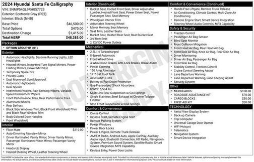 Ecotronic Gray 2024 Hyundai SANTA FE Calligraphy