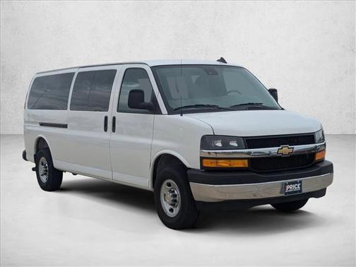Summit White 2025 Chevrolet Express 3500 RWD 3500 Extended Wheelbase LT