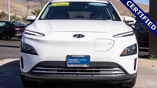 Lunar White 2023 Hyundai KONA EV SEL