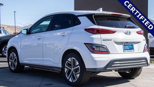 Lunar White 2023 Hyundai KONA EV SEL