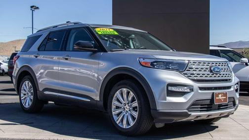 Iconic Silver Metallic 2021 Ford Explorer Limited