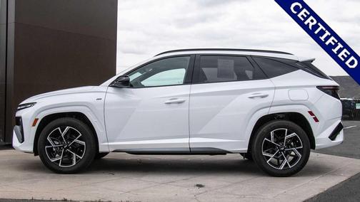Creamy White Pearl 2025 Hyundai TUCSON Hybrid N Line