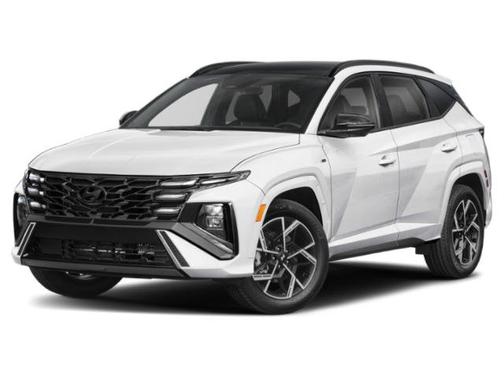 White 2025 Hyundai TUCSON Hybrid N Line