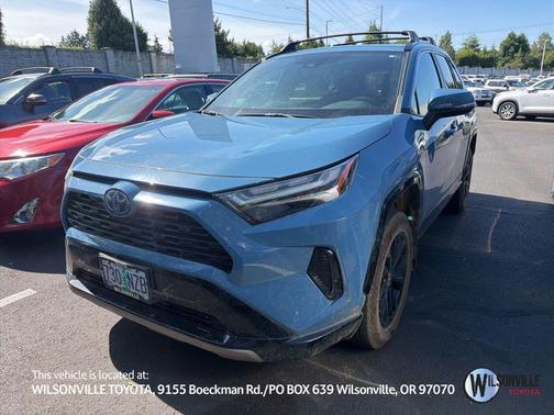 Cavalry Blue 2022 Toyota RAV4 Hybrid SE