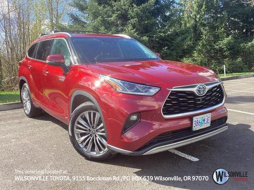 Ruby Flare Pearl 2020 Toyota Highlander Hybrid Platinum