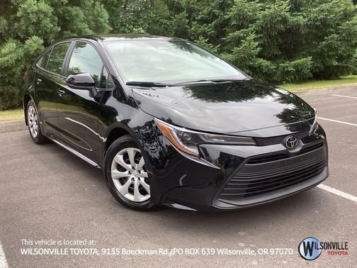 Midnight Black Metallic 2025 Toyota Corolla LE