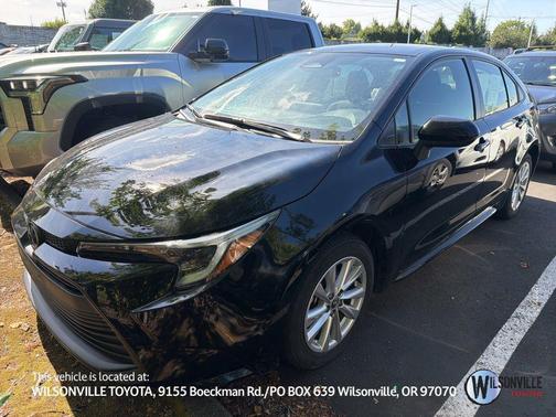 Midnight Black Metallic 2024 Toyota Corolla Hybrid LE