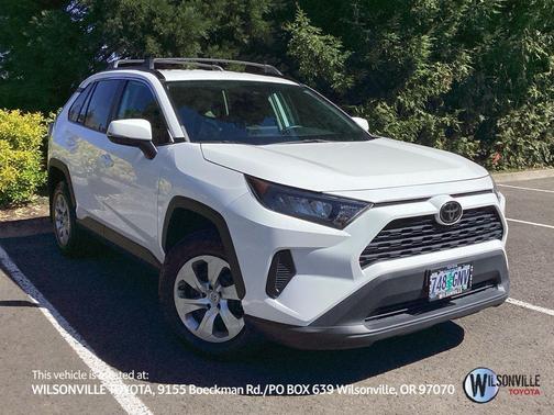 Super White 2020 Toyota RAV4 LE