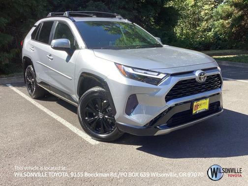 Silver Sky Metallic 2025 Toyota RAV4 Hybrid SE