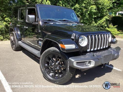 Black Clearcoat 2021 Jeep Wrangler Unlimited 4xe Sahara