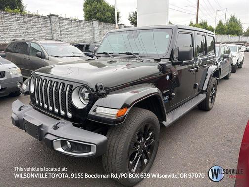 Black Clearcoat 2021 Jeep Wrangler Unlimited 4xe Sahara