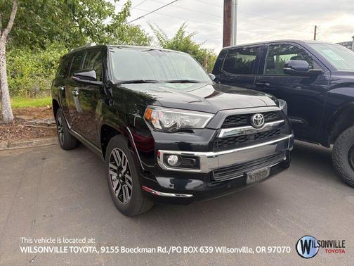 Midnight Black Metallic 2016 Toyota 4Runner Limited
