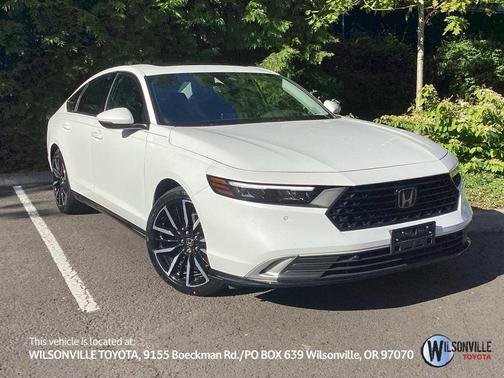 Platinum White Pearl 2024 Honda Accord Hybrid Touring