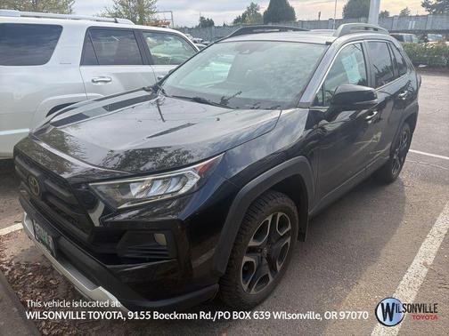 Midnight Black/Ice Edge Roof 2019 Toyota RAV4 Adventure