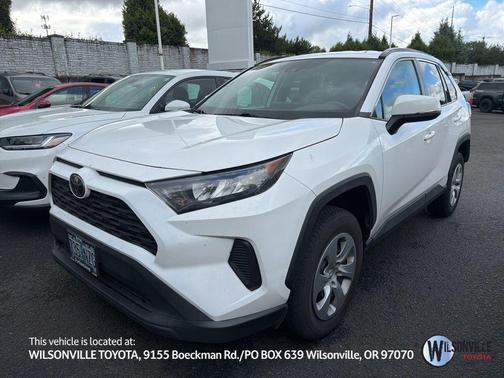 Super White 2021 Toyota RAV4 LE